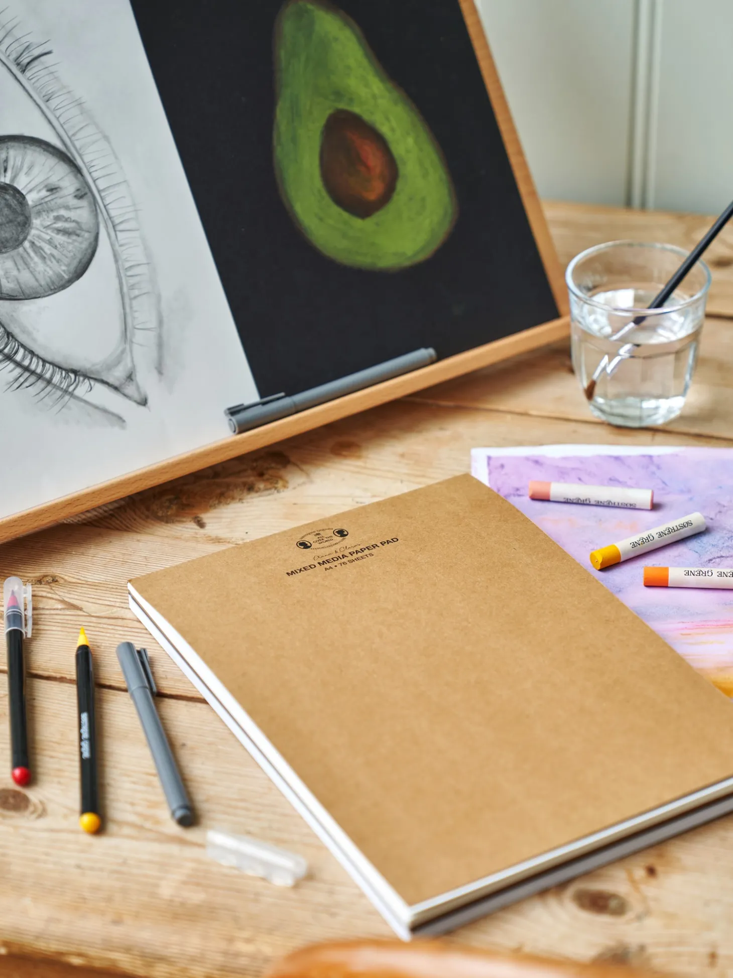 Blok Med Assorteret Papir A4