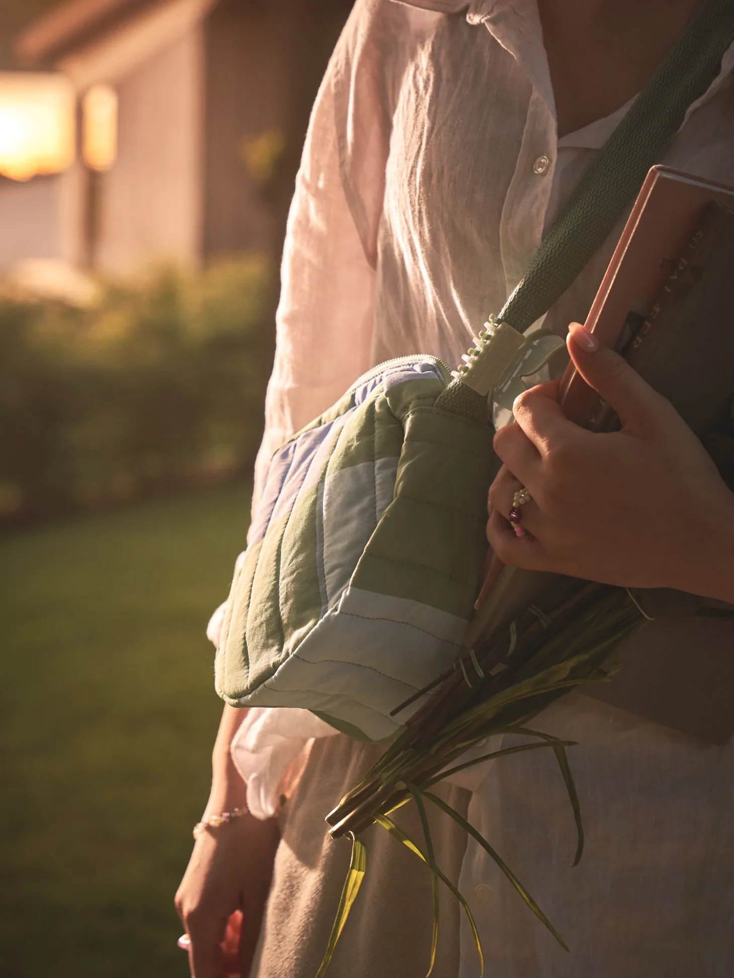Crossbody-taske Med Patchwork