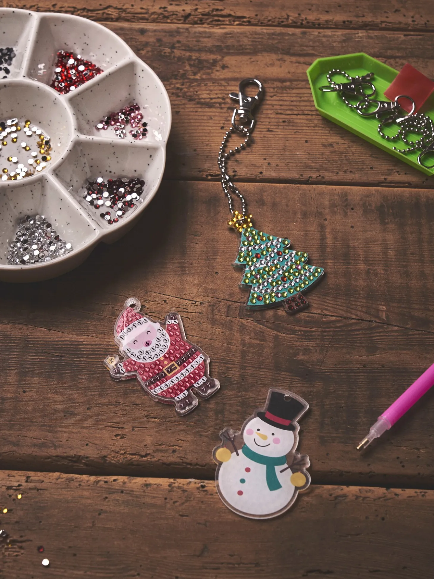 DIY Julenøgleringe Med Diamanter