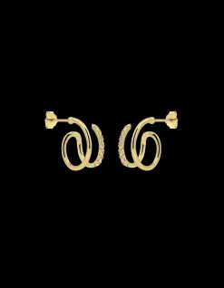 Double Swirl Øreringe