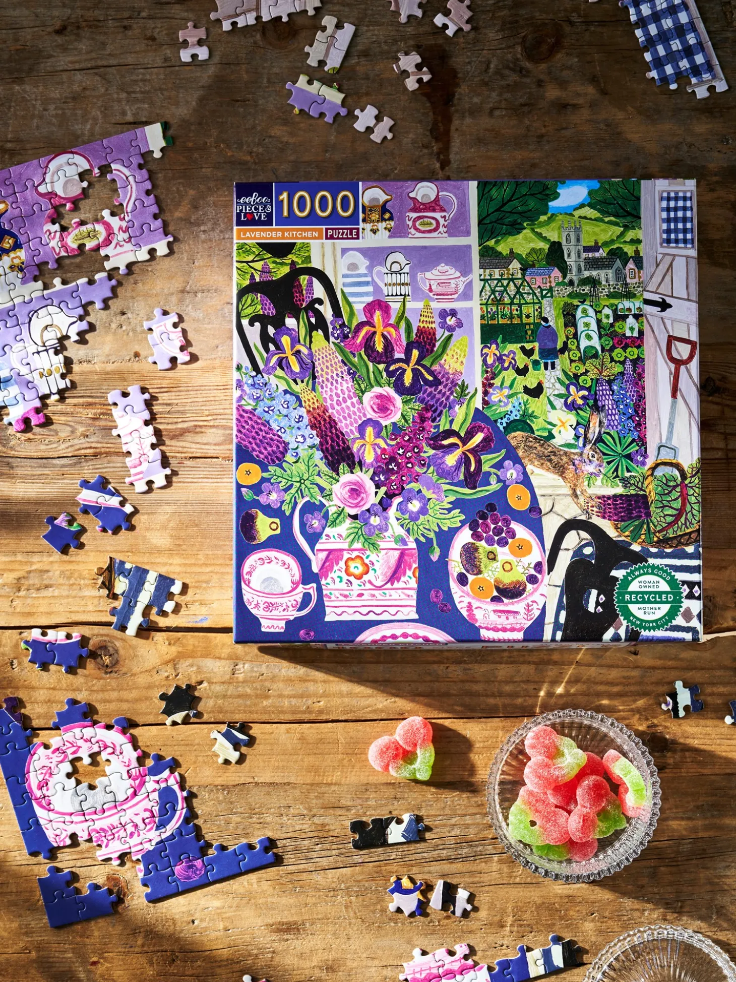 Lavender Kitchen-puslespil 1000 Brikker