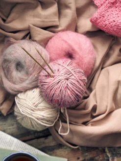 Mohairgarn Med Nylon