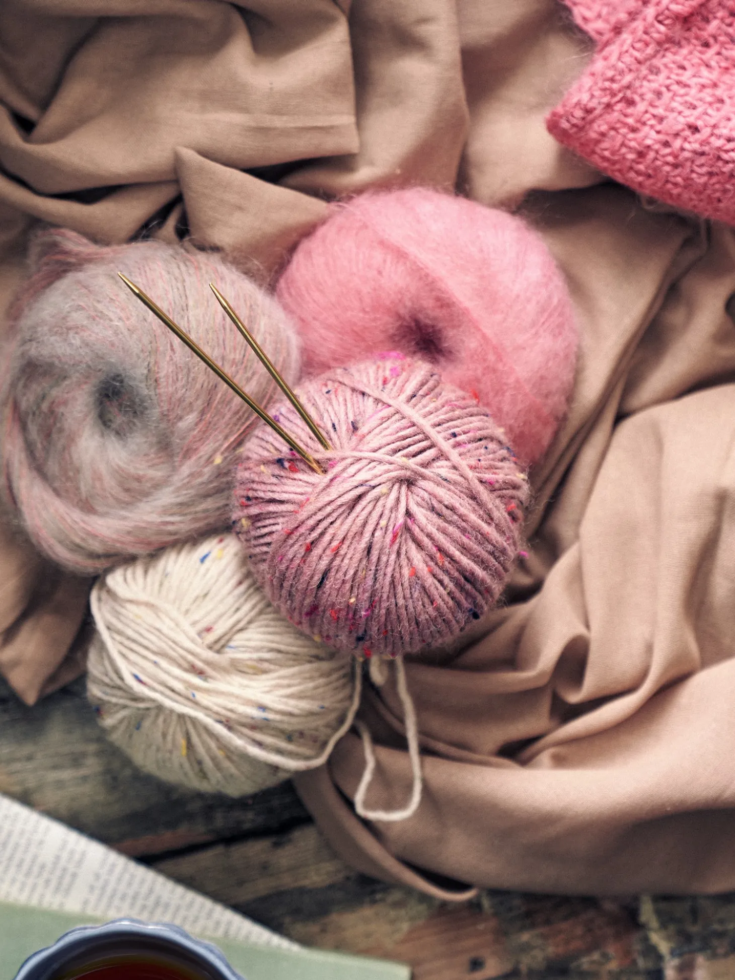 Mohairgarn Med Nylon