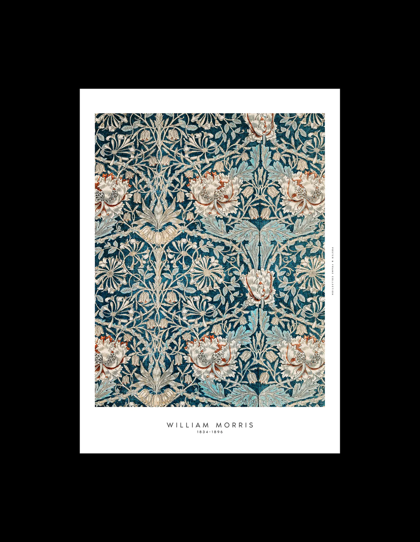 Plakat Blue Flowers 40 X 50