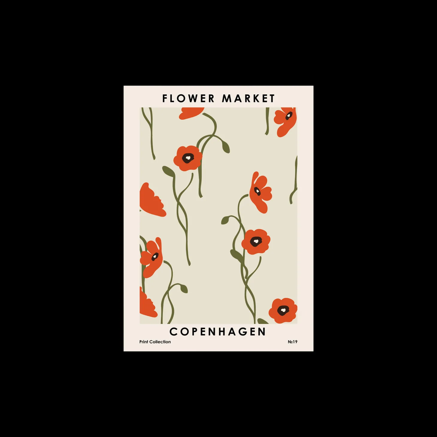 Plakat Flower Market Copenhagen 50 X 70