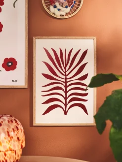 Plakat Red Branch / Lino Print A3