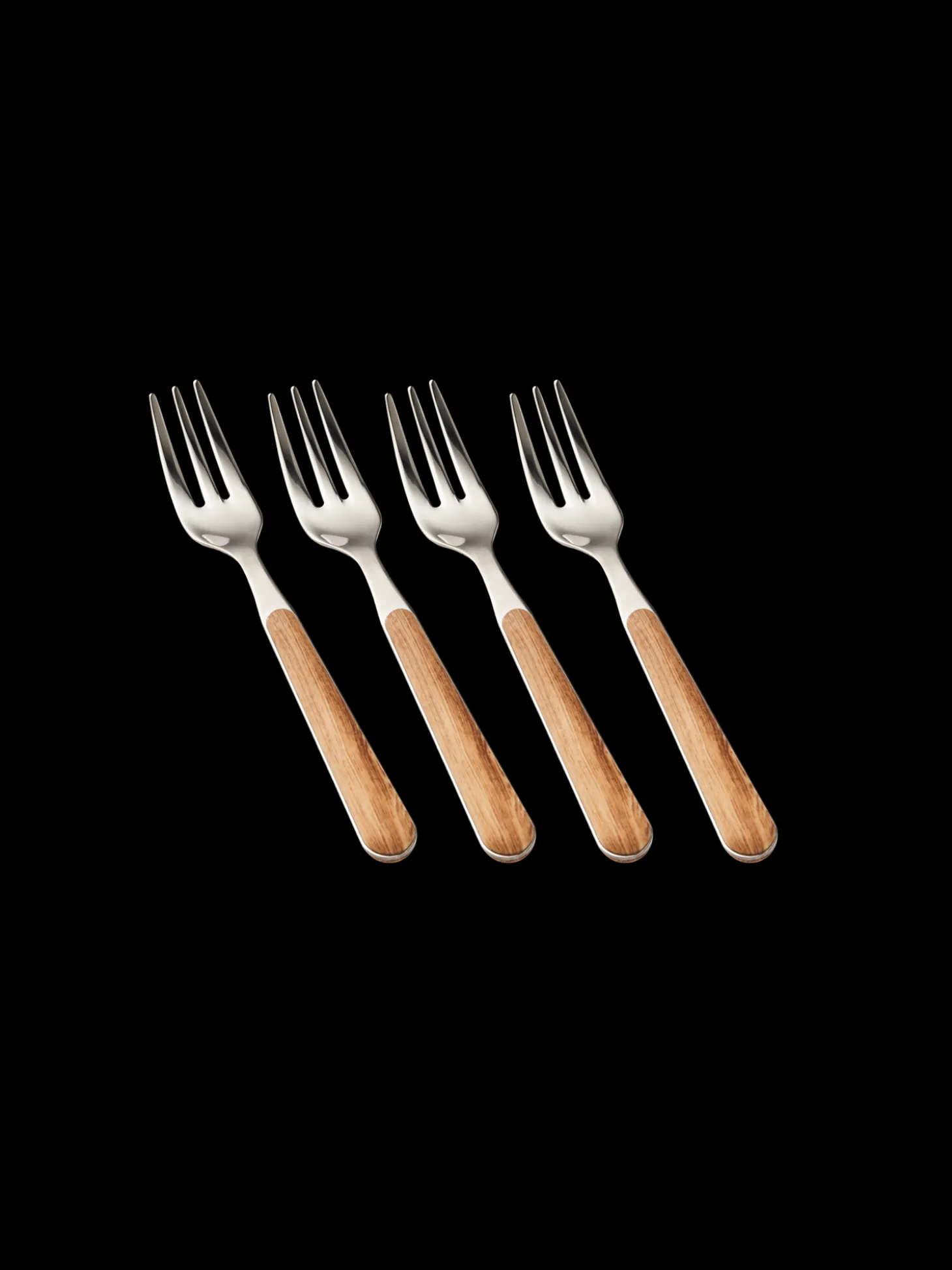 Sæt Med Dessertgafler Texture Legno