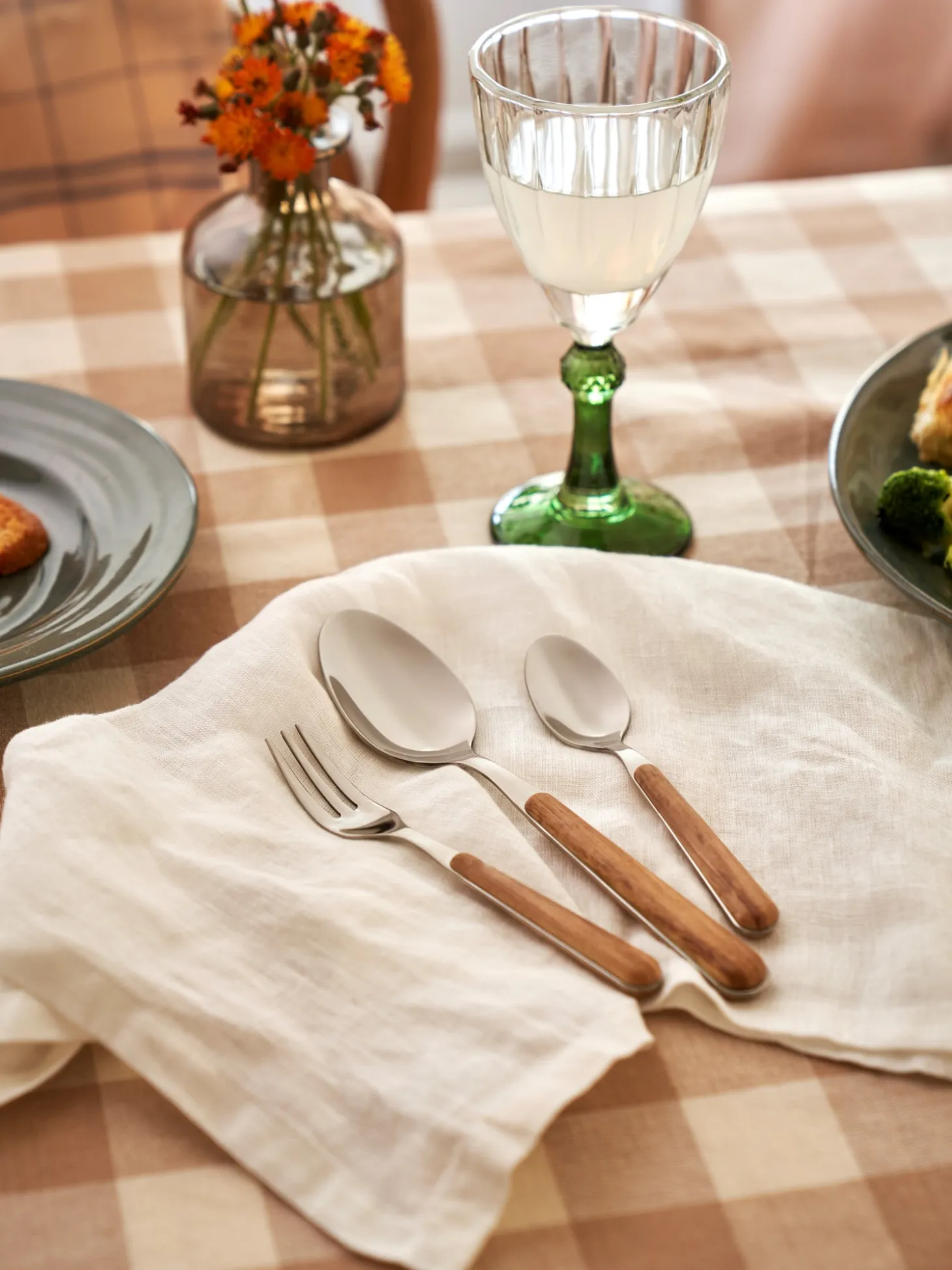Sæt Med Dessertgafler Texture Legno